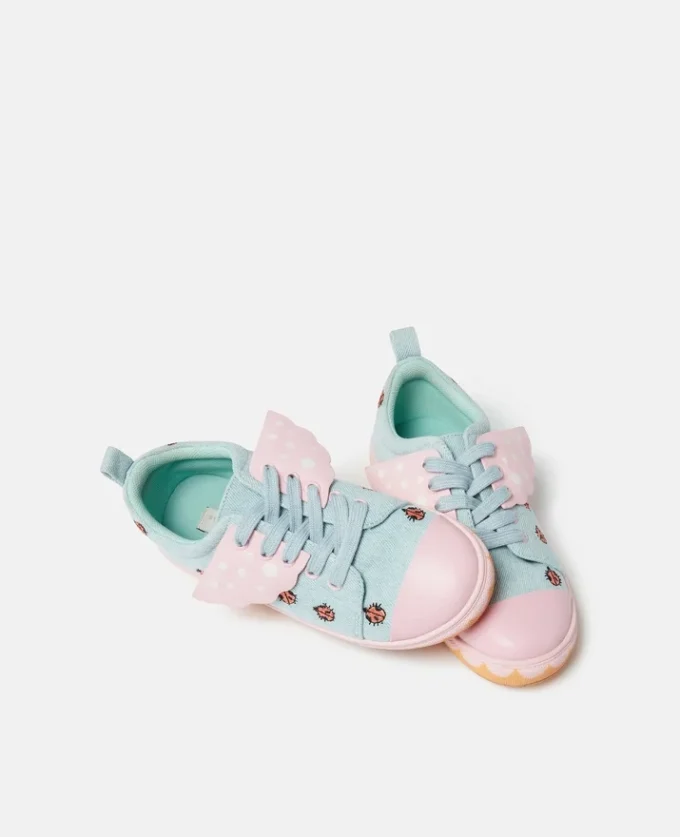 Ladybird Lace-Up Canvas Sneakers Ladybird Lace-Up Canvas Sneakers