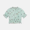 Ladybird Short-Sleeve Pleated Trim Top Ladybird Short-Sleeve Pleated Trim Top