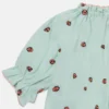 Ladybird Short-Sleeve Pleated Trim Top Ladybird Short-Sleeve Pleated Trim Top