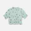 Ladybird Short-Sleeve Pleated Trim Top Ladybird Short-Sleeve Pleated Trim Top