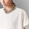 Lead-Free Crystal Chain Cap-Sleeve Jumpsuit Lead-Free Crystal Chain Cap-Sleeve Jumpsuit