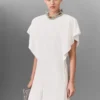 Lead-Free Crystal Chain Cap-Sleeve Jumpsuit Lead-Free Crystal Chain Cap-Sleeve Jumpsuit