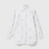 Lead-Free Crystal Embellished Oxford Shirt Lead-Free Crystal Embellished Oxford Shirt