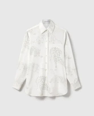 Leopard Pattern Oversized Shirt