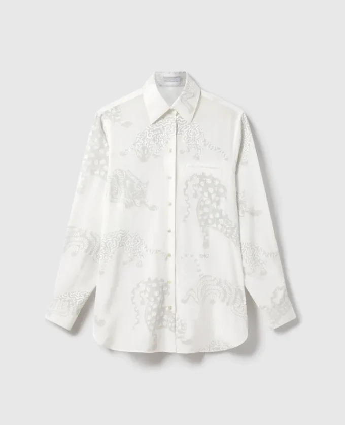 Leopard Pattern Oversized Shirt Leopard Pattern Oversized Shirt