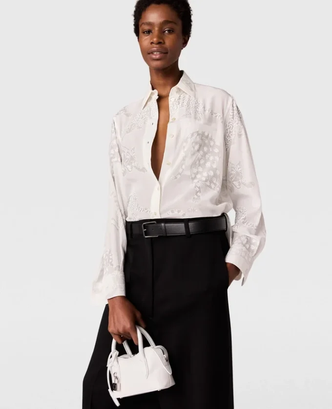 Leopard Pattern Oversized Shirt Leopard Pattern Oversized Shirt