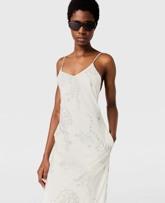 Leopard Pattern Sleeveless Midi Dress Leopard Pattern Sleeveless Midi Dress