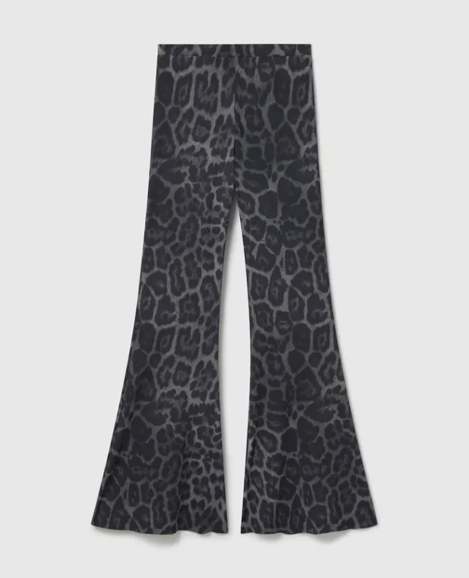 Leopard-Print Mid-Rise Flared Pants Leopard-Print Mid-Rise Flared Pants