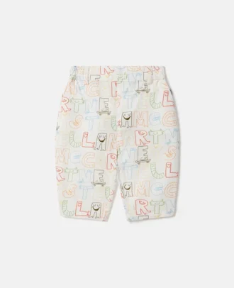 Lettering Print Pants