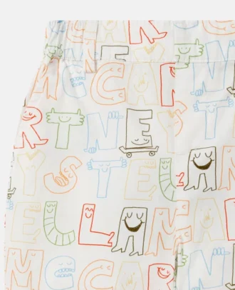 Lettering Print Pants