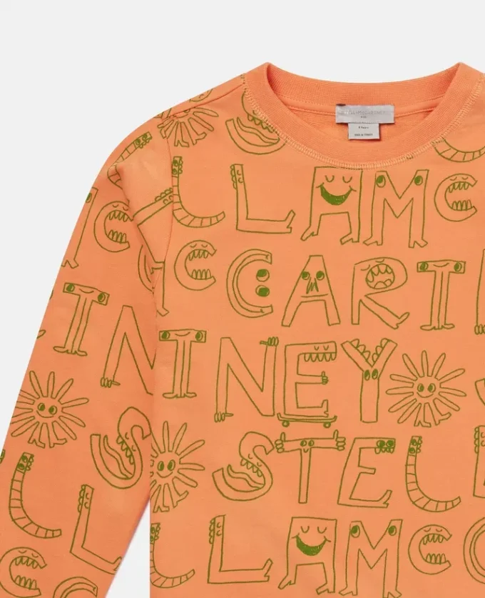 Lettering Print Sweatshirt Lettering Print Sweatshirt