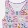 Lettering Print Swimsuit Lettering Print Swimsuit