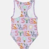 Lettering Print Swimsuit Lettering Print Swimsuit