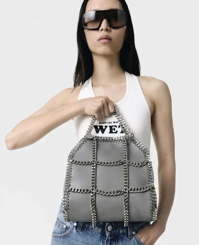Limited-Edition Falabella Chain Cage Mini Tote Bag Limited-Edition Falabella Chain Cage Mini Tote Bag