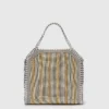 Limited-Edition Falabella Metallic Chain-Embroidered Tiny Tote Bag Limited-Edition Falabella Metallic Chain-Embroidered Tiny Tote Bag