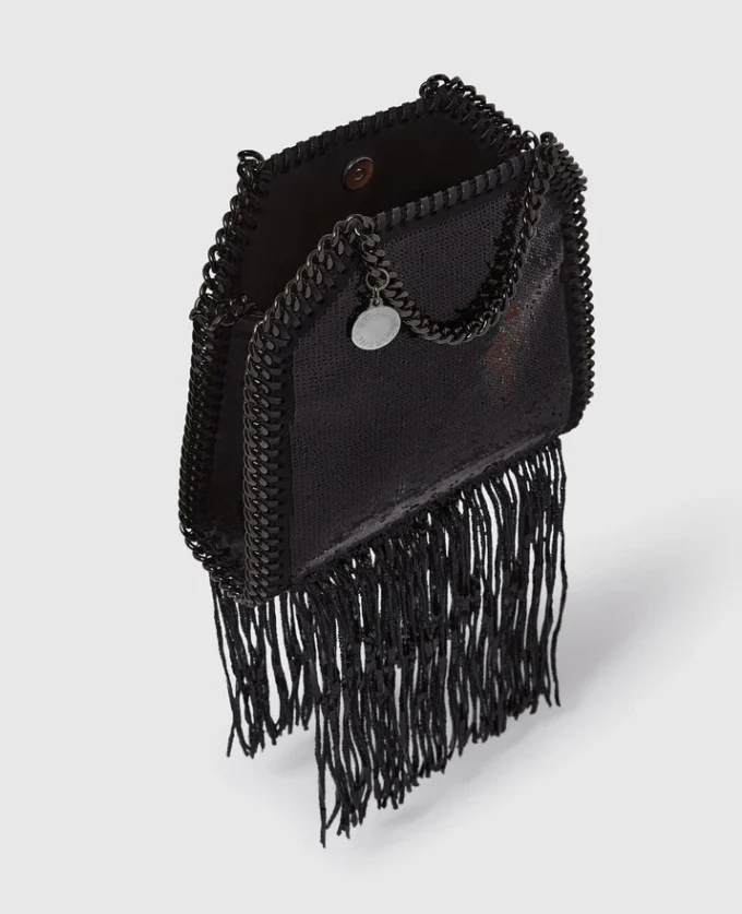 Limited-Edition Falabella Sequin Fringe Tiny Tote Bag Limited-Edition Falabella Sequin Fringe Tiny Tote Bag