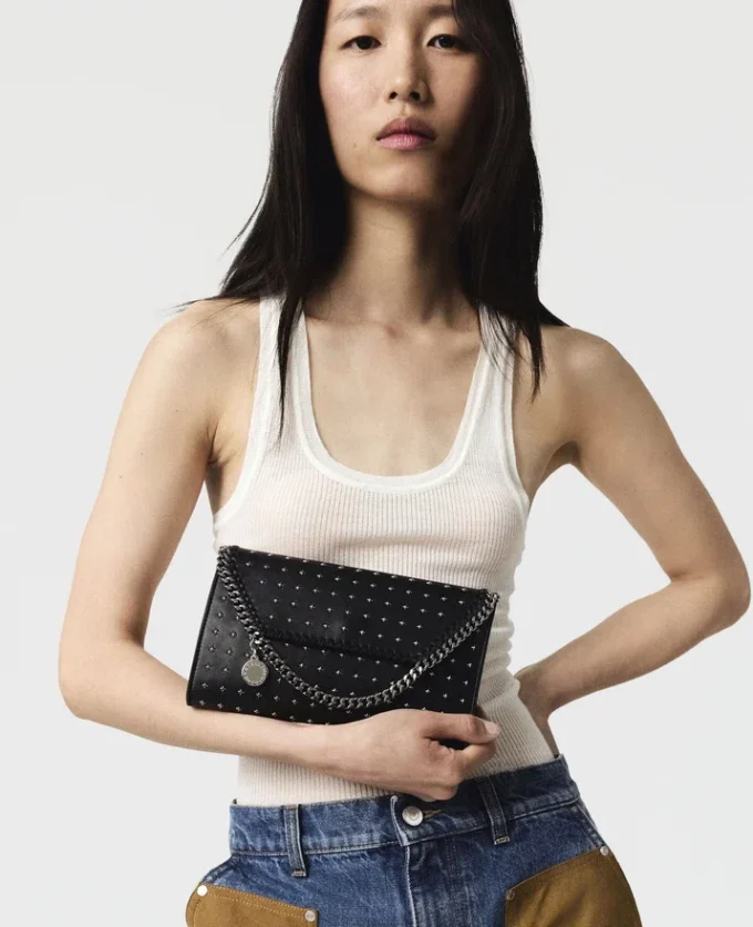 Limited-Edition Falabella Star Studs Wallet Crossbody Bag Limited-Edition Falabella Star Studs Wallet Crossbody Bag