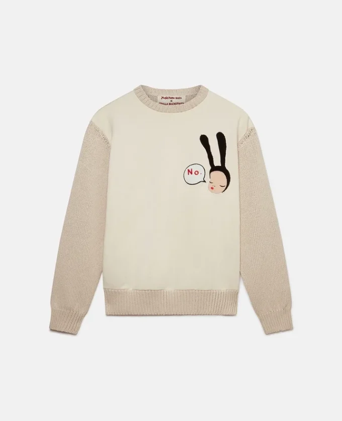 Little Black Bunny Embroidered Cotton Jumper Little Black Bunny Embroidered Cotton Jumper