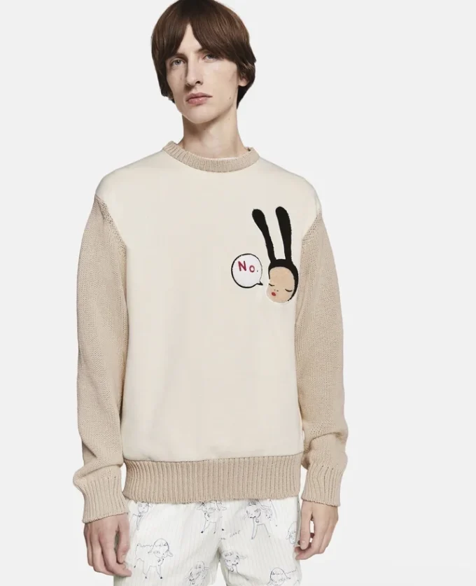Little Black Bunny Embroidered Cotton Jumper Little Black Bunny Embroidered Cotton Jumper