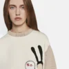 Little Black Bunny Embroidered Cotton Jumper Little Black Bunny Embroidered Cotton Jumper