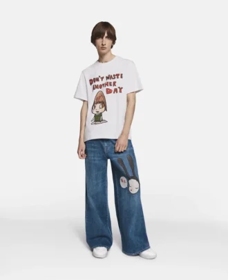 Don’t Waste Another Day Slogan Oversized T-Shirt