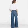 Little Black Bunny Embroidered Wide Leg Jeans Little Black Bunny Embroidered Wide Leg Jeans