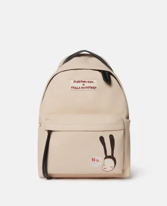 Little Black Bunny Print Backpack