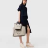 Logo Canvas Crossbody Tote Bag Logo Canvas Crossbody Tote Bag