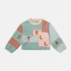 Logo Embroidered Balloon-Sleeve Sweater Logo Embroidered Balloon-Sleeve Sweater