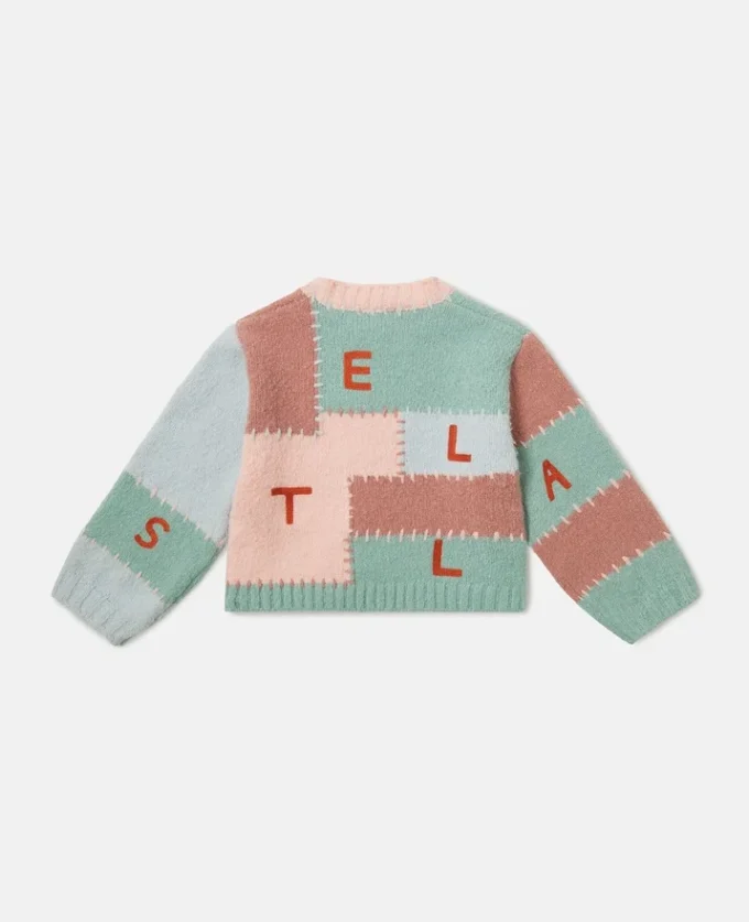 Logo Embroidered Balloon-Sleeve Sweater Logo Embroidered Balloon-Sleeve Sweater