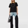 Logo-Embroidered Boyfriend T-Shirt Logo-Embroidered Boyfriend T-Shirt