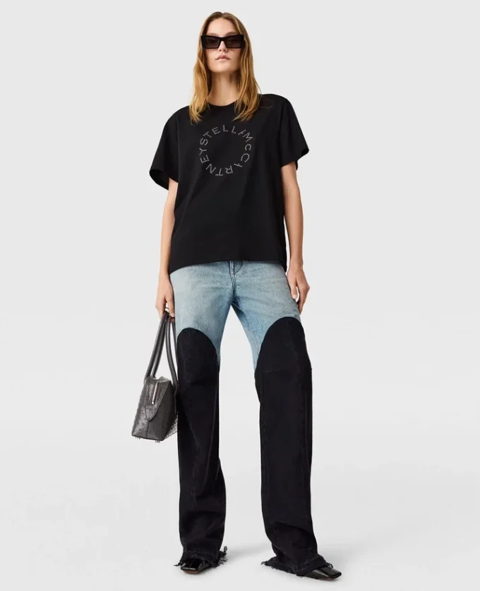 Logo-Embroidered Boyfriend T-Shirt Logo-Embroidered Boyfriend T-Shirt