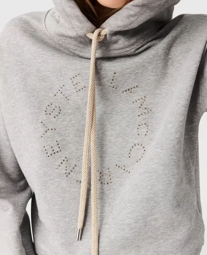 Logo-Embroidered Cropped Hoodie Logo-Embroidered Cropped Hoodie