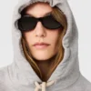 Logo-Embroidered Cropped Hoodie Logo-Embroidered Cropped Hoodie