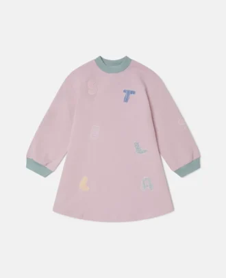 Logo Embroidery Sweatshirt Dress
