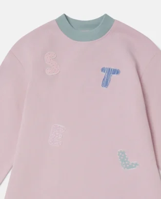 Logo Embroidery Sweatshirt Dress