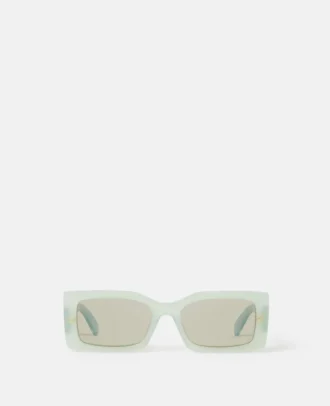 Logo-Engraved Rectangular Sunglasses