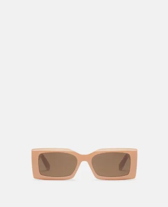 Logo-Engraved Rectangular Sunglasses