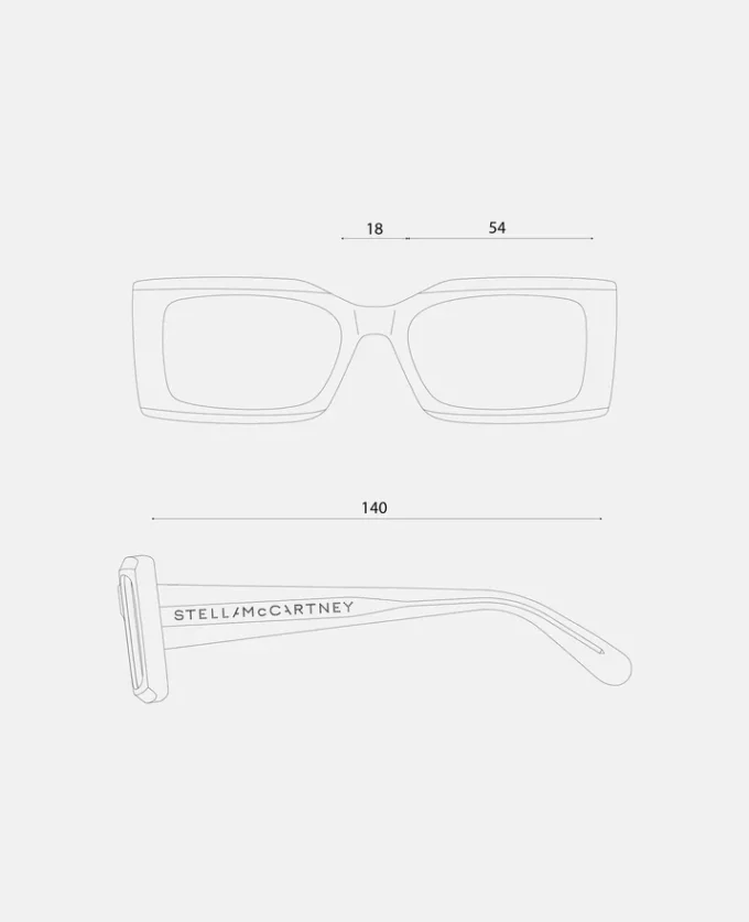 Logo-Engraved Rectangular Sunglasses Logo-Engraved Rectangular Sunglasses