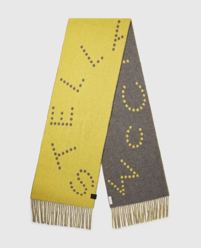Logo Fringe Scarf Logo Fringe Scarf