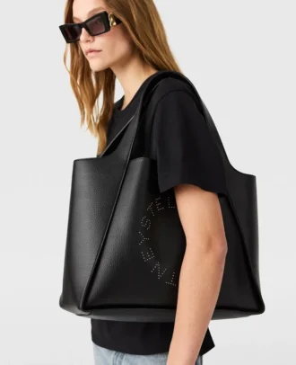 Logo Large Studded Tote Bag