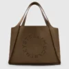 Logo Large Suede Tote Bag Logo Large Suede Tote Bag