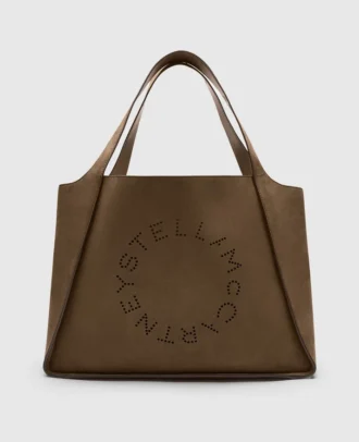 Logo Large Suede Tote Bag