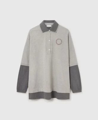 Logo Paneled Rugby Shirt
