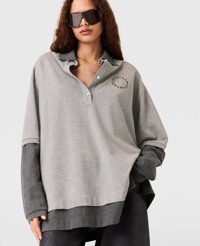 Logo Paneled Rugby Shirt Logo Paneled Rugby Shirt