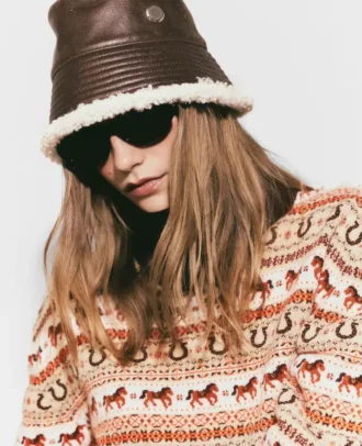 Logo Plush-Lined Bucket Hat