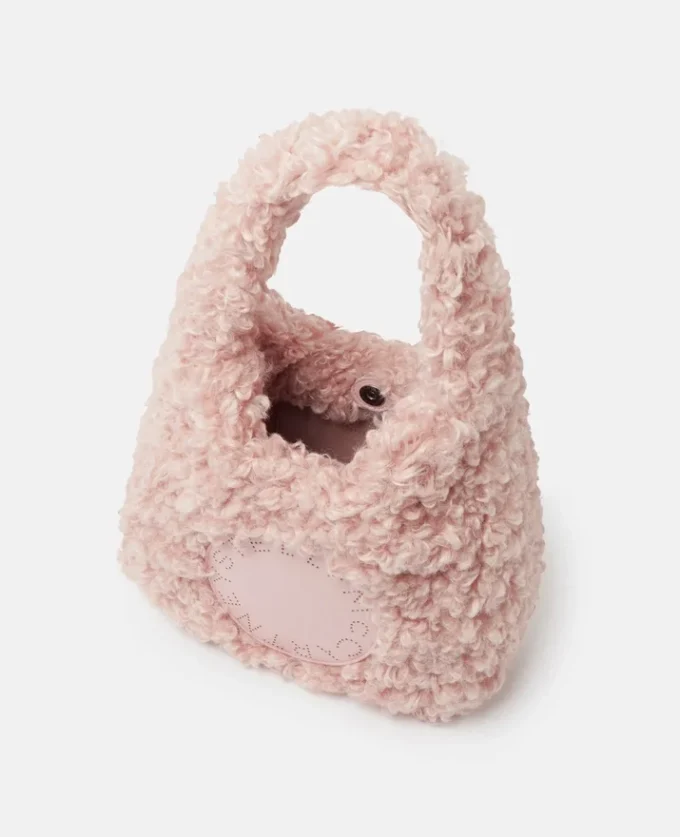 Logo Plush Teddy Hobo Small Tote Bag Logo Plush Teddy Hobo Small Tote Bag