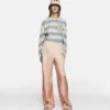 Logo Print Silk Twill Trousers Logo Print Silk Twill Trousers