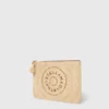 Logo Raffia Clutch Pouch Logo Raffia Clutch Pouch