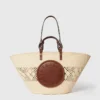 Logo Raffia Crochet Large Tote Bag Logo Raffia Crochet Large Tote Bag